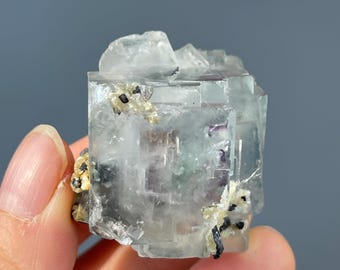 Phantom Fluorit Kristall | &quot;Step-Form Mineral aus China mit &quot;&quot;Twinning&quot;&quot; von YGx mit Zonierung.&quot;