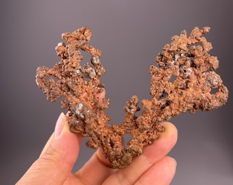 Ejemplar de mineral de cobre nativo – Formación de cristal en bruto, China – Piedra curativa de colección