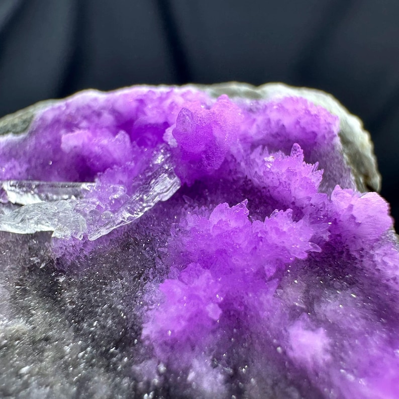 Purple-red Transparent Aragonite With Gypsum — Yunnan, China | Mineral ...