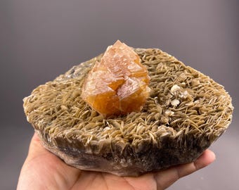 Yellow Scheelite Octahedral Crystal - Natural Historical Specimen - Sichuan China - Healing Crystal Gift