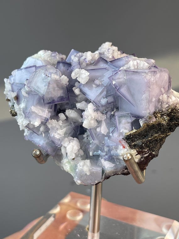 Purple Fluorite Crystal Cluster — Yaogangxian Mine, Hunan, China