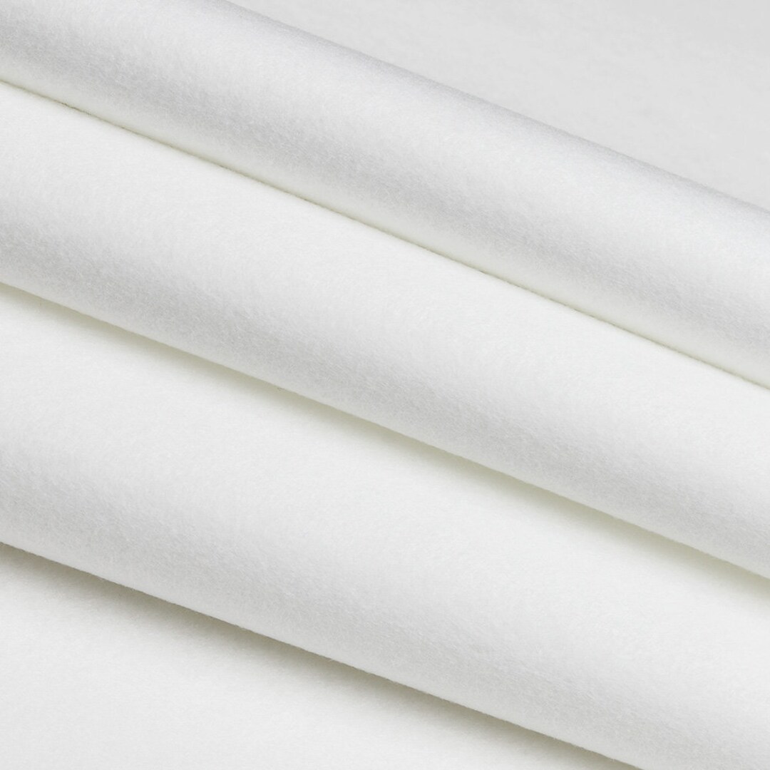 Premium Wool Blend Felt by the Yard // White // 72 Wide X 1 Etsy