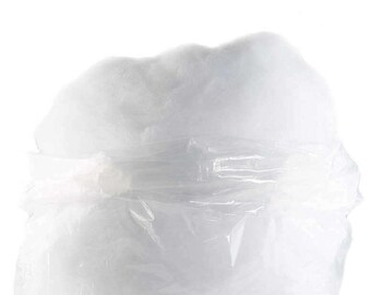 Bright White Polyester Filler - Fine Texture, Multiple Bag Sizes Available Starting At 1 LB, For Stuffing, Decorations, Batting