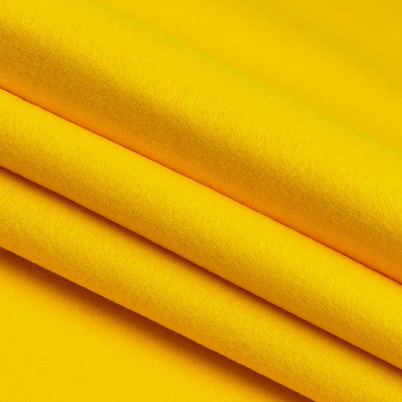 Craft Felt by the Yard // Yellow // 72 Wide x 1 yd Long x | Etsy