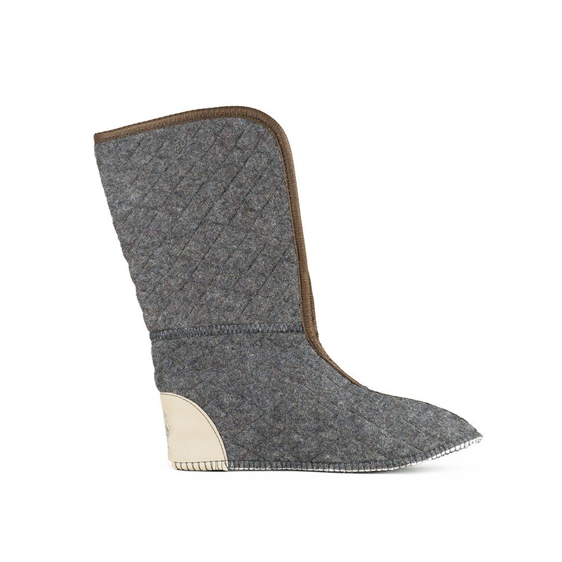Thinsulate Boot Liners // 12 High // 80 Wool Gray Etsy