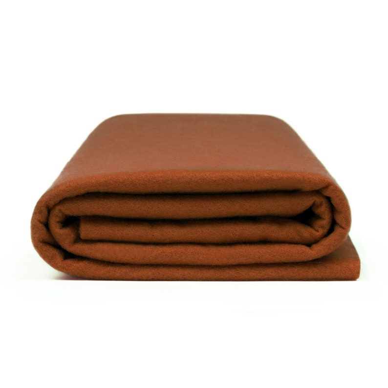 Premium Wool Blend Felt by the Yard // Rust // 72 Wide X 1 Yd Etsy