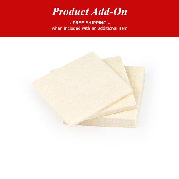Medium Density Industrial Wool Felt Samples Natural White Etsy