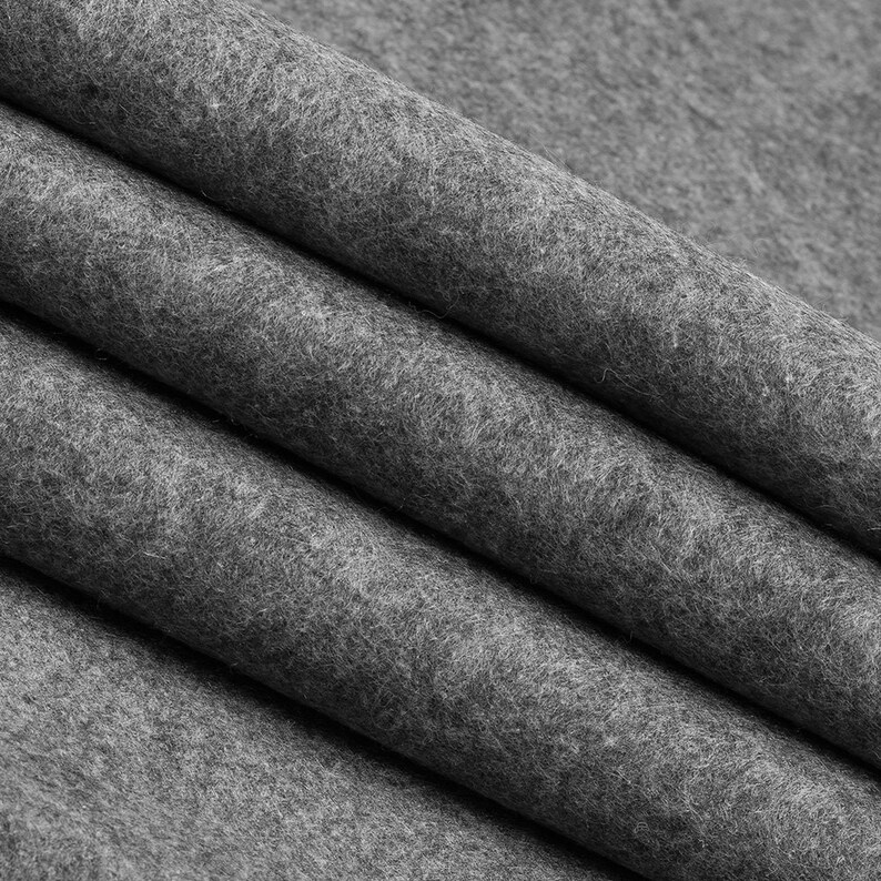 Craft Felt by the Yard // Charcoal Gray // 72 Wide X 1 Yd Etsy