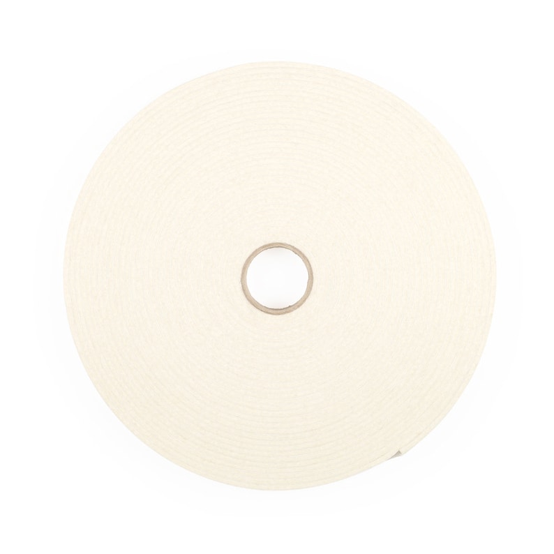 SAE F1 Grade Natural White High Density Industrial Wool Felt Stripping with Adhesive
