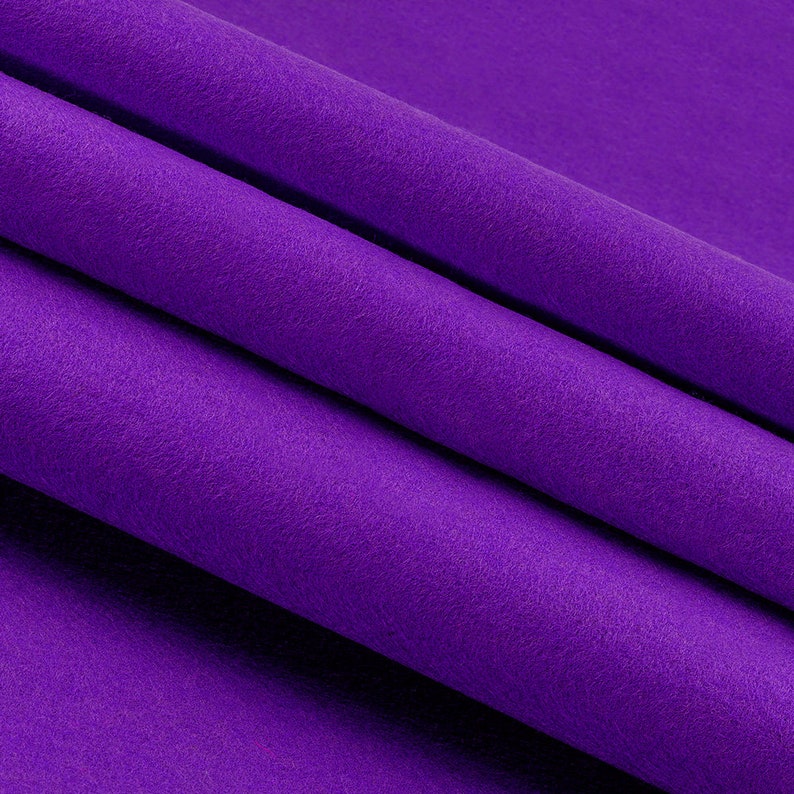 100 Wool Felt by the Yard // Purple // 72 Wide X 1 Yd X Etsy