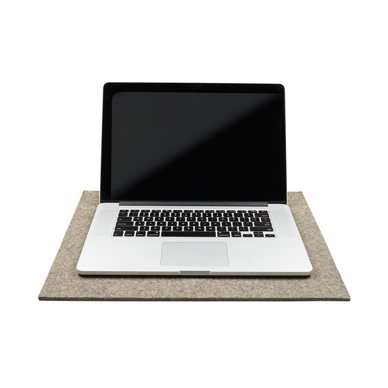 Wool Felt Desk Pad Natural Gray 17.5 x 15 x 1/4 Etsy