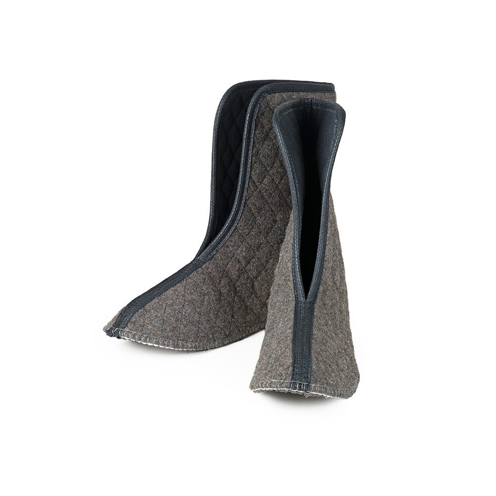 Thinsulate Boot Liners // 10 High // 80 Wool Gray Etsy Canada