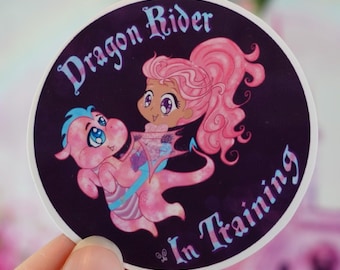 Dragon Rider in Training Vinyl Sticker