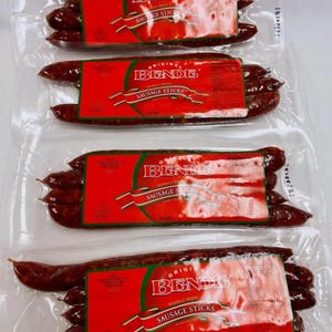 4 Pack Bende Hungarian Smoked Sticks-HOT /SWEET Hunter Sausage 1lb