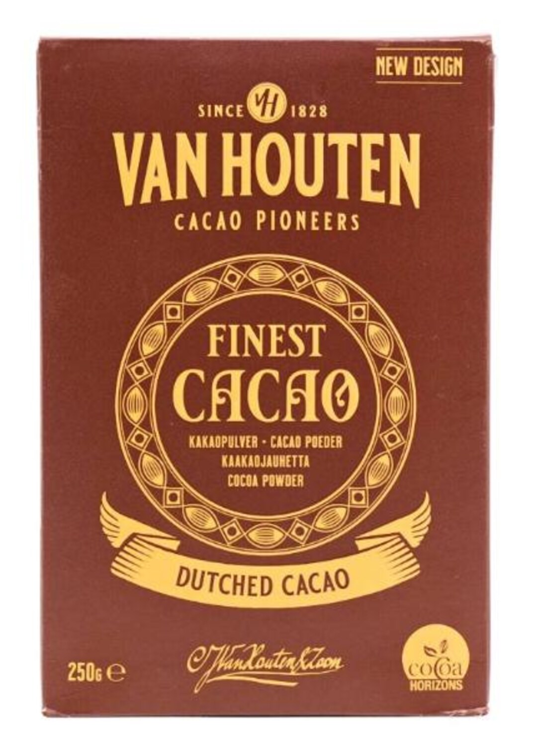 Van Houten Dutch Processed Cocoa Powder Box 250g/8.8 Oz - Etsy