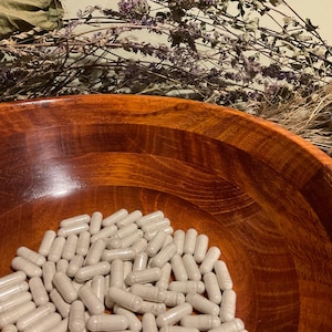 100 % FOOD Grade CALCIUM Bentonite Clay LARGE dose 800 mg capsule | Use with black walnut Hull Clove WORMwood Pau D Arco | Herbal Dt0x | image 8