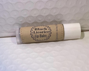 Organic Black Licorice lip balm | Essential oils Shea butter | lip butter | skin care | creamy Chapstick | lip care | Anise