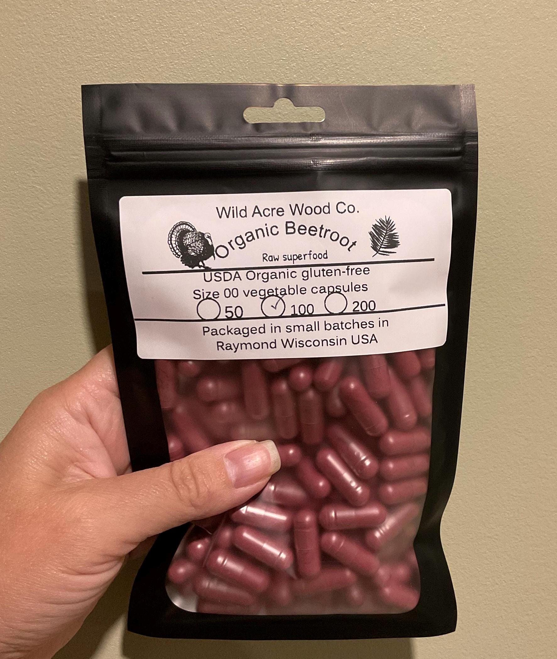 ORGANIC Beetroot LARGE dose 700 mg | Herbal supplement | vegan capsule | beet root capsule veggie capsules | superfood powder herb USDA