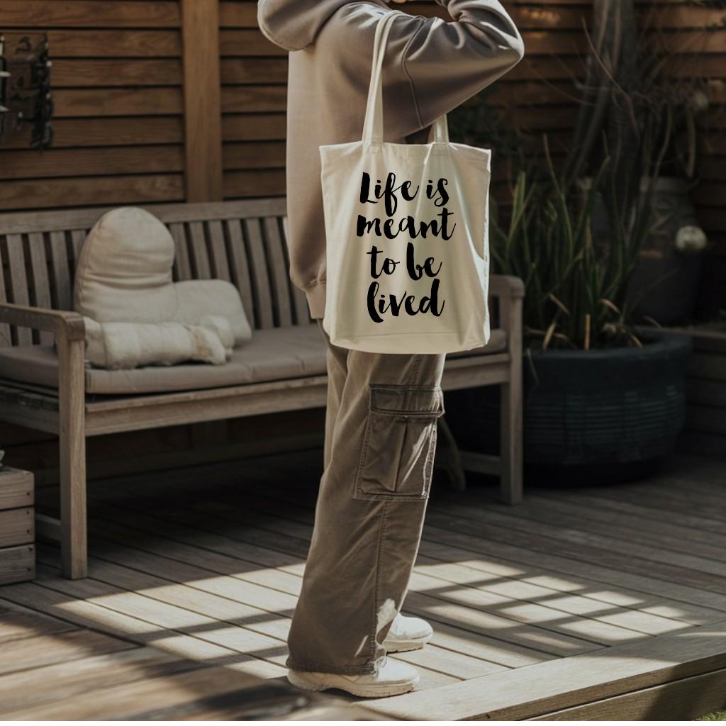 Sac Fourre-tout Coton "Emotional Baggage" - Réutilisable Course Déco Humour - 8