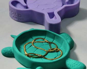 Turtle Silicone Mold: Soap Dish, Concrete, Plaster, Jesmonite