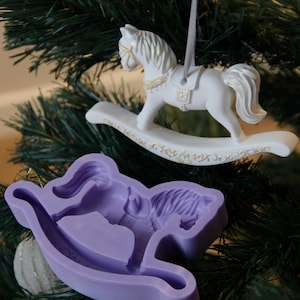 Rocking Horse Silicone Mold: Christmas Toy DIY Craft