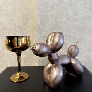 small dog statue balloon sculpture abstract rustic items decorative gifts for valentines day