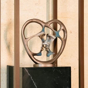 lovers mask abstract onject sculpture decor art statue gift to her