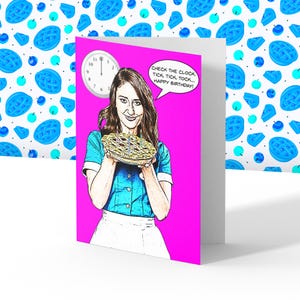 Carte d'anniversaire inspirée d'une serveuse , Carte d'anniversaire Broadway , Carte de voeux , Serveuse , Comédie musicale , Style Bande dessinée | Sara Bareilles
