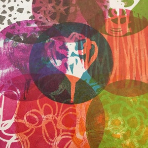 Gelli Printed Collage Papers-INSTANT DOWNLOAD