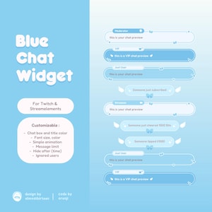 Blue Chat Widget