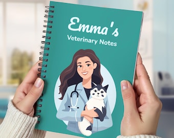 Personalized Veterinary Notebook Spiral Notebook | Ruled Journal for Vets