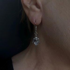 Angel Wing Silver Earrings