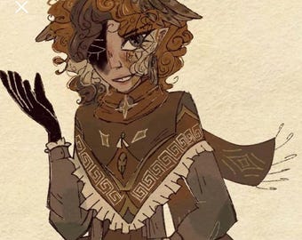 Custom made poncho for D&D character