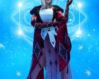 La Signora Cosplay Costume: Genshin Impact Inspired Dress