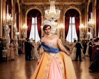 Anastasia Cosplay Costume: Corset, Skirt, Underskirt (S-M Size)