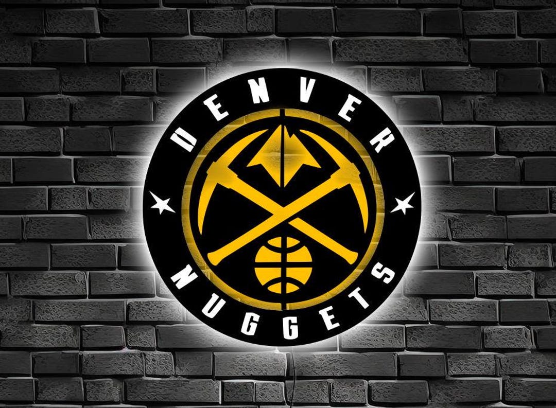 Denver Nuggets LED Wall Art - Basketball Team Logo Light up Sign ...