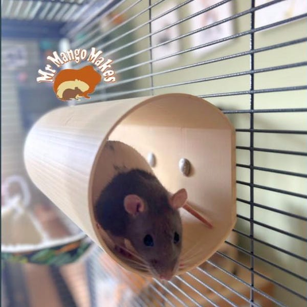Rat Cage Mounted Tunnel, Mouse Tunnel, Rat Hide, Small Animal Accessories