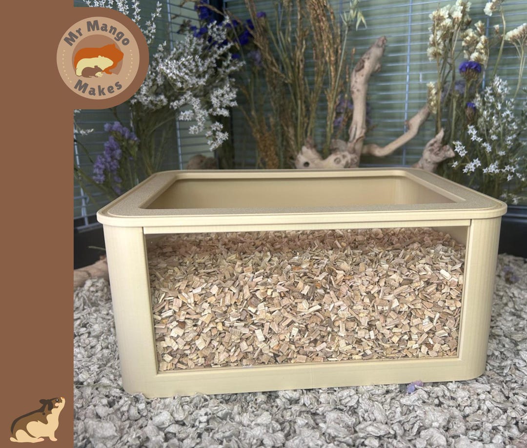 Acrylic Front Dig Box, Hamster Dig Box, Sand Bath, Sand Box, Substrate ...