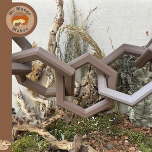 Reptile Climbing Hexagon Chain, Snake Climbing Enrichment, Reptile Decor, Reptile Accessories, Snake Accessories