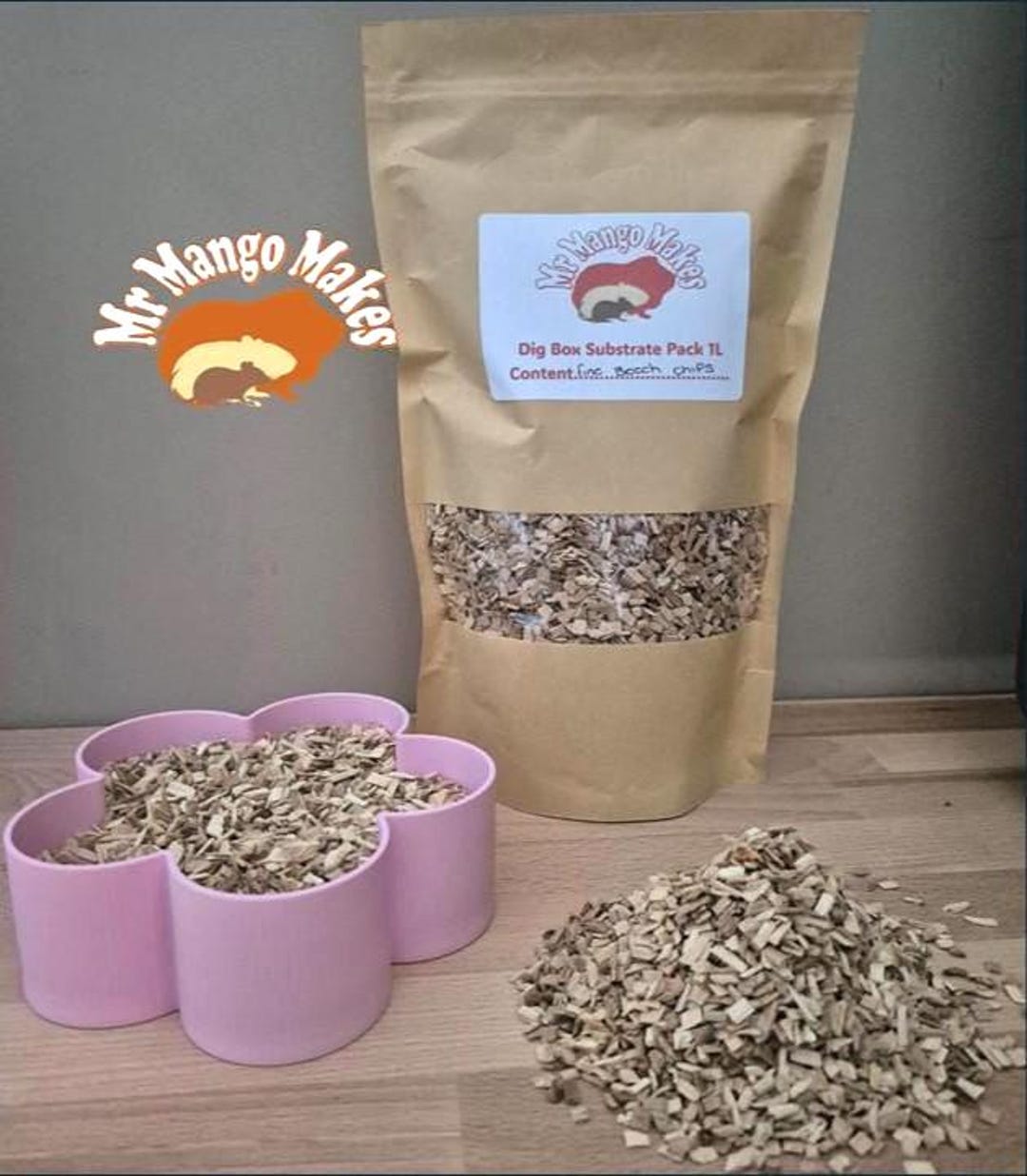 Fine Beech Chip Substrate for Hamsters, Dig Box Substrate, Hamster ...