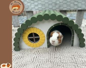 Guinea Pig Sunflower Hide, Guinea Pig Hide, Guinea Pig Accessories, Small Animal Accessories