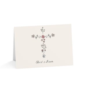 Carte de Pâques orthodoxe, cartes de voeux religieuses, Christ est ressuscité, fête de Pâques, chrétien orthodoxe, icône de la résurrection
