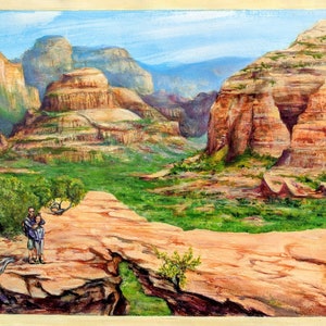 Custom boda regalo viaje paisaje pintura comisión acrílico paisaje personalizado viaje de vacaciones pintura arte regalo de vacaciones original