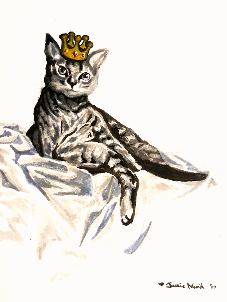 Pet Portrait Hand Drawn Custom Pet Portrait Cat Drawing Dog Etsy