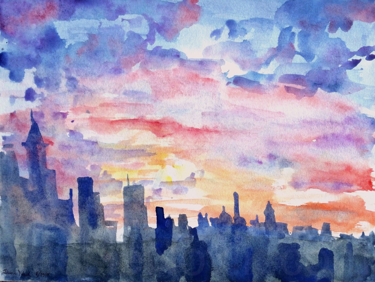 NYC Print Set of 4 Fine Art New York City Prints Original NYC Etsy