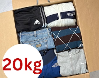 20Kg Vintage Mystery Box – Brand Mix of  20 Kilo Second-Hand Clothing | Y2K, 90s, 2000s Jeans, Jackets & More | Reseller Wholesale Lot
