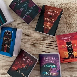 Hello, Princeling - set of 8 handmade miniature books – TOG inspired – Throne of Glass book series (new covers)