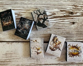 The Plated Prisoner inspired handmade miniature books, set of 6 – “A Golden Cage”