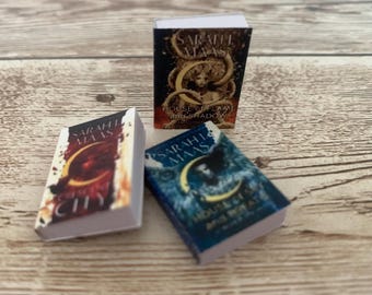 Crescent City inspired handmade miniature books, set of 3 – “Light it Up”