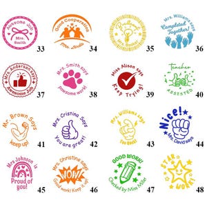 Well Done Teacher Stamp/Custom Teacher Stamp/Personalized Name Teacher Stamp/Teacher Gift/Teacher Comment Stamp/Classroom Stamp/Cute Stamp